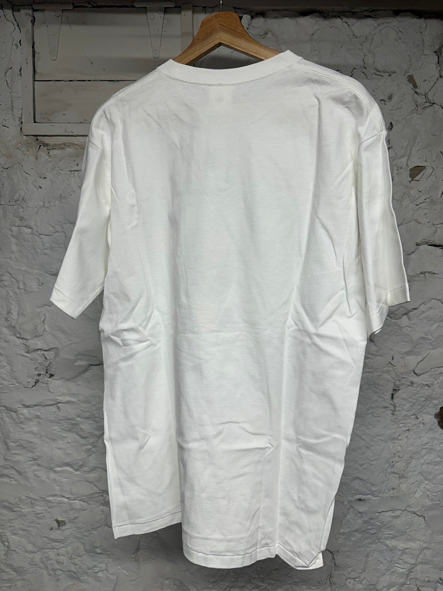 Bape Multicolor College Logo White T-Shirt Sz XL DS