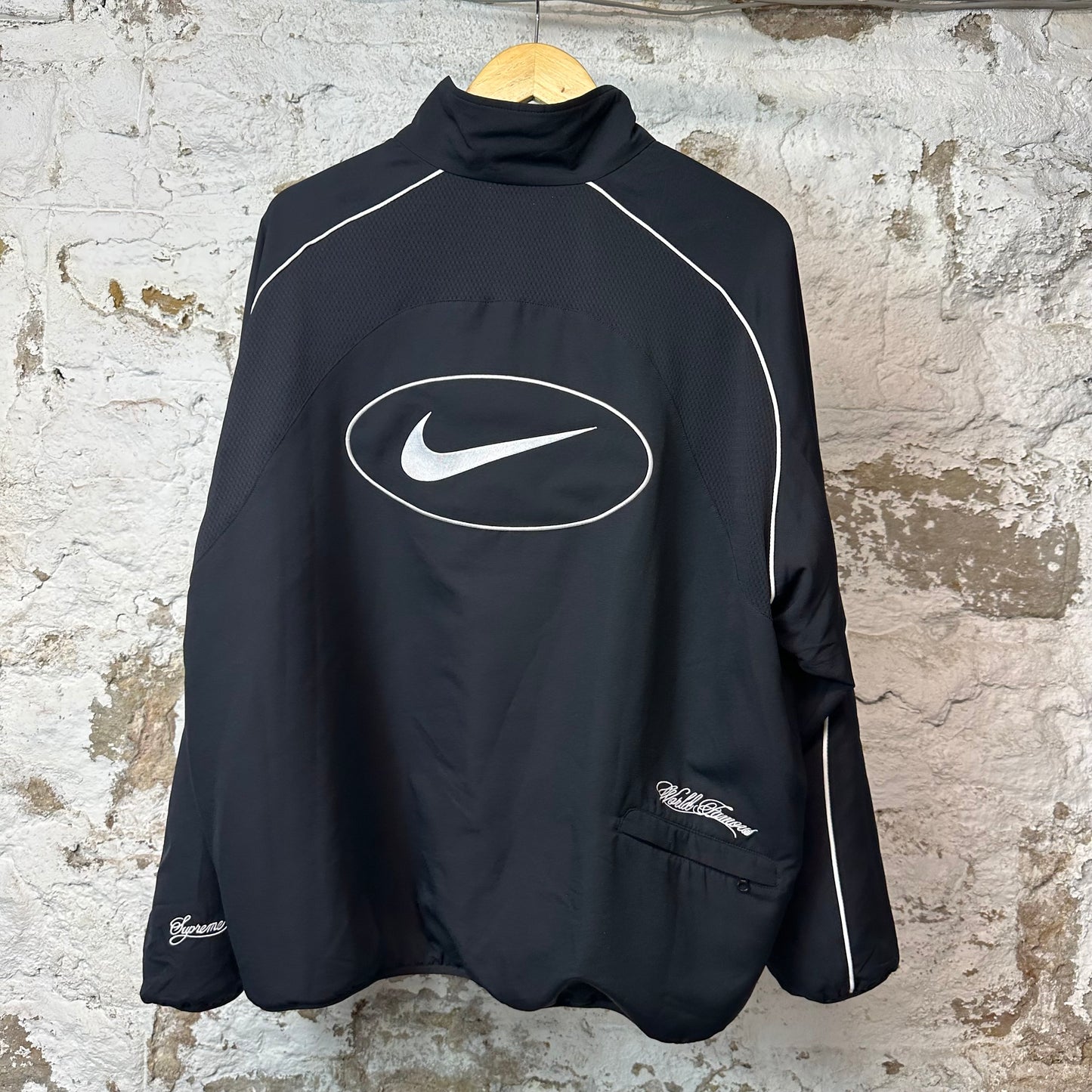 Supreme Nike Track Jacket Black Sz L