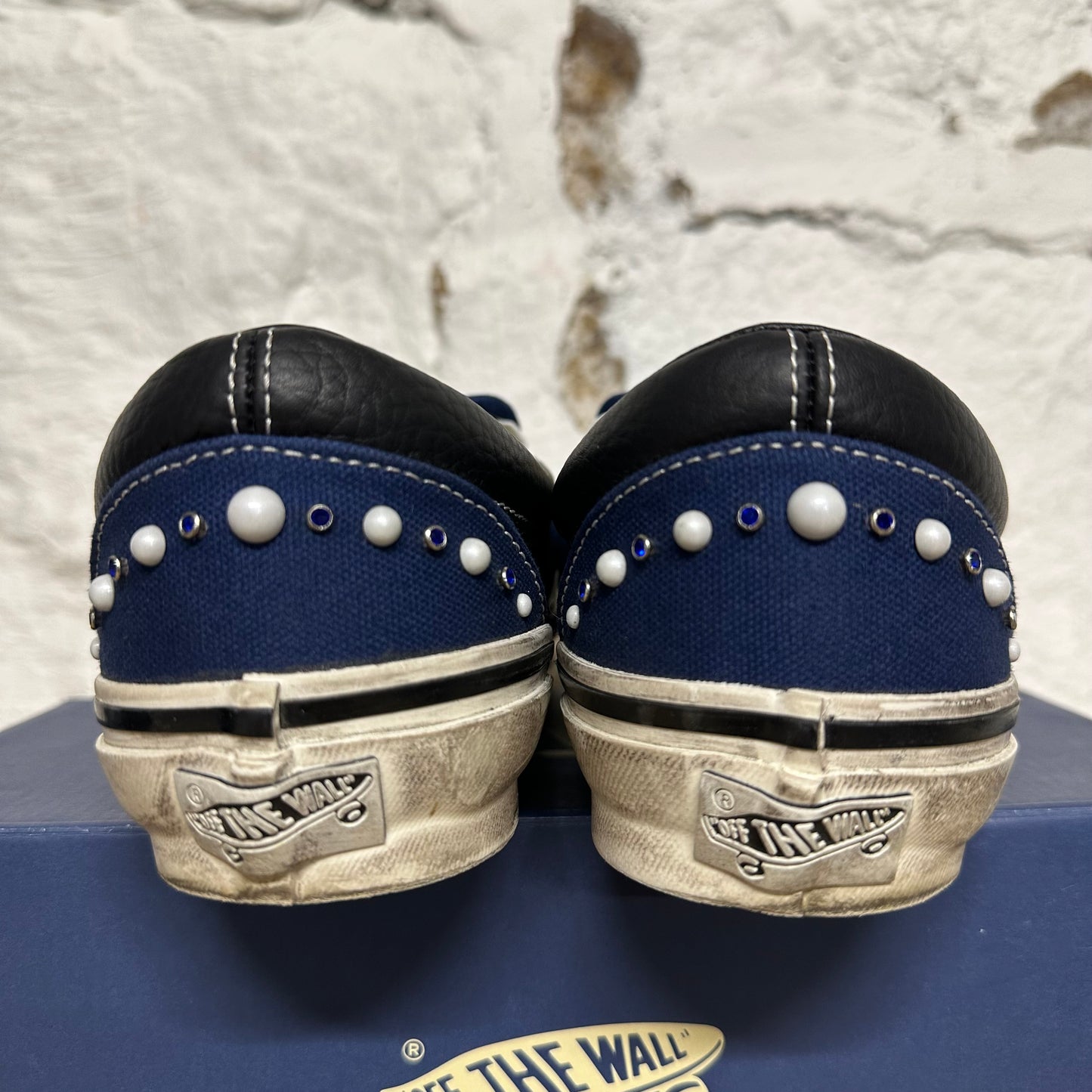 Vans LX Classic Slip On 98 Pearlized Indigo Sz 8.5