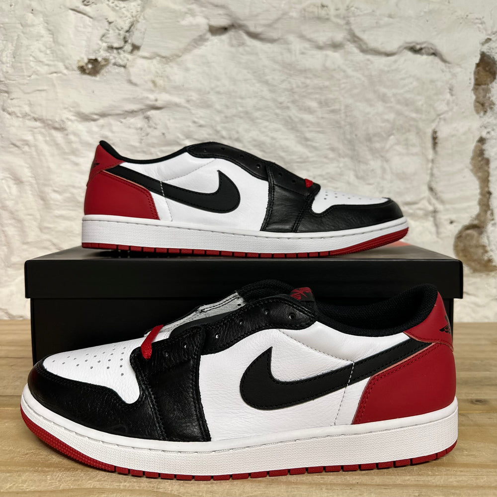 Air Jordan 1 Low Black Toe Sz 13 DS