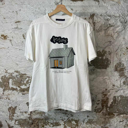 Louis Vuitton House White T-Shirt Sz L