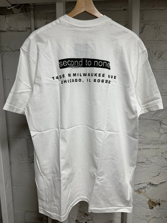 Supreme Chicago Box Logo White T Shirt Sz L DS