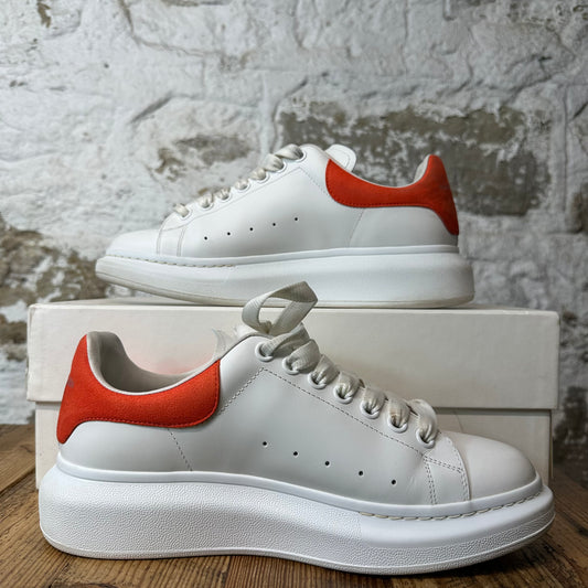 Alexander Mcqueen Warm Orange Tab White Sneaker Sz 8 (41)