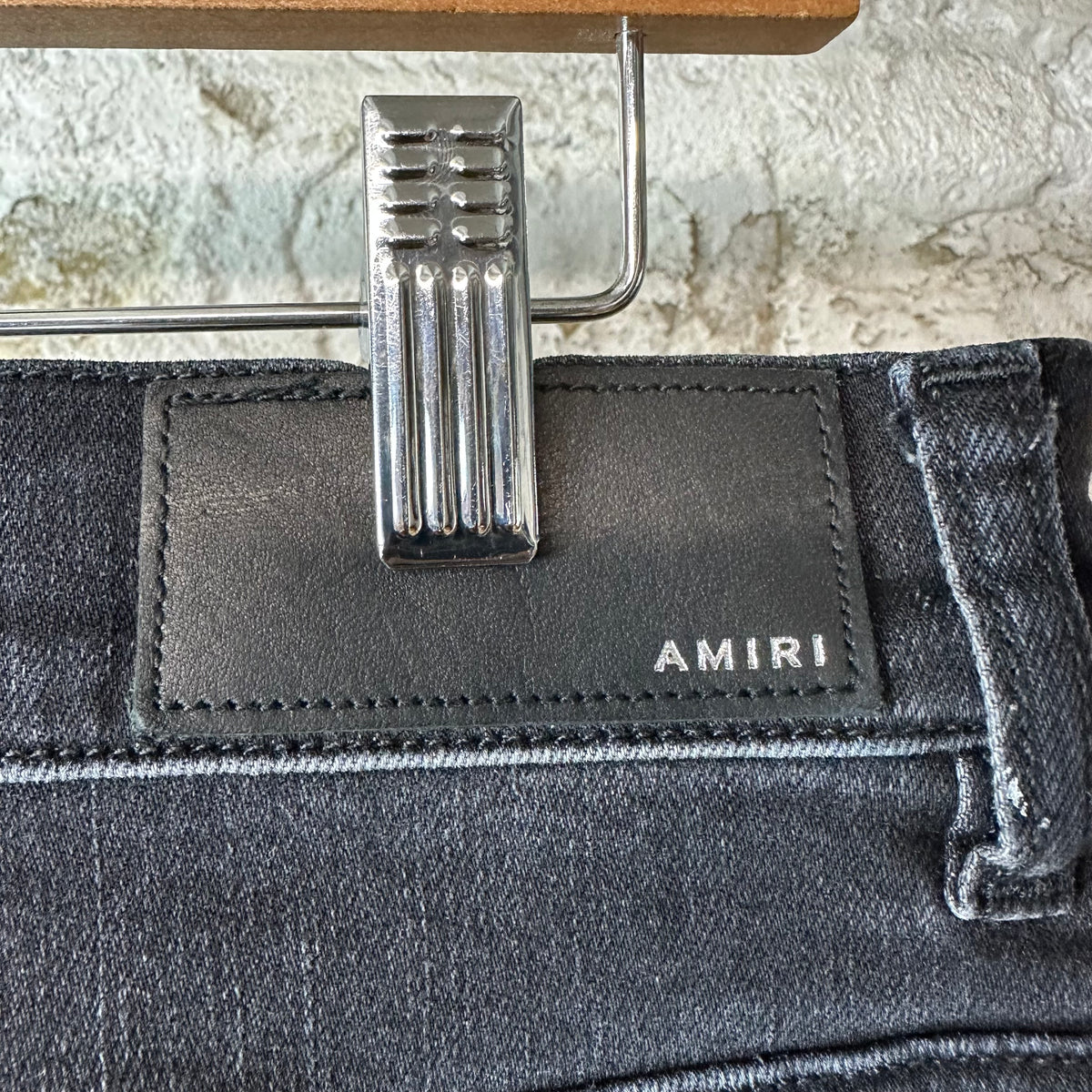Amiri MA Drip Black Denim Jeans Sz 34