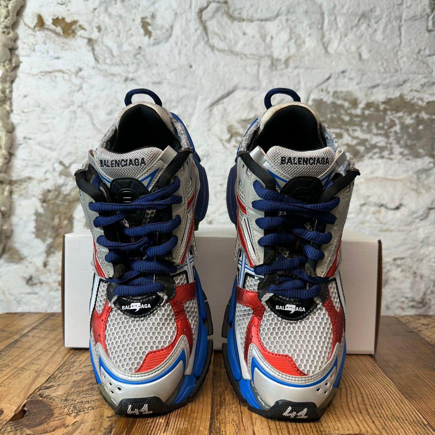 Balenciaga Runner Red Blue Grey Sneaker Sz 8 (41)