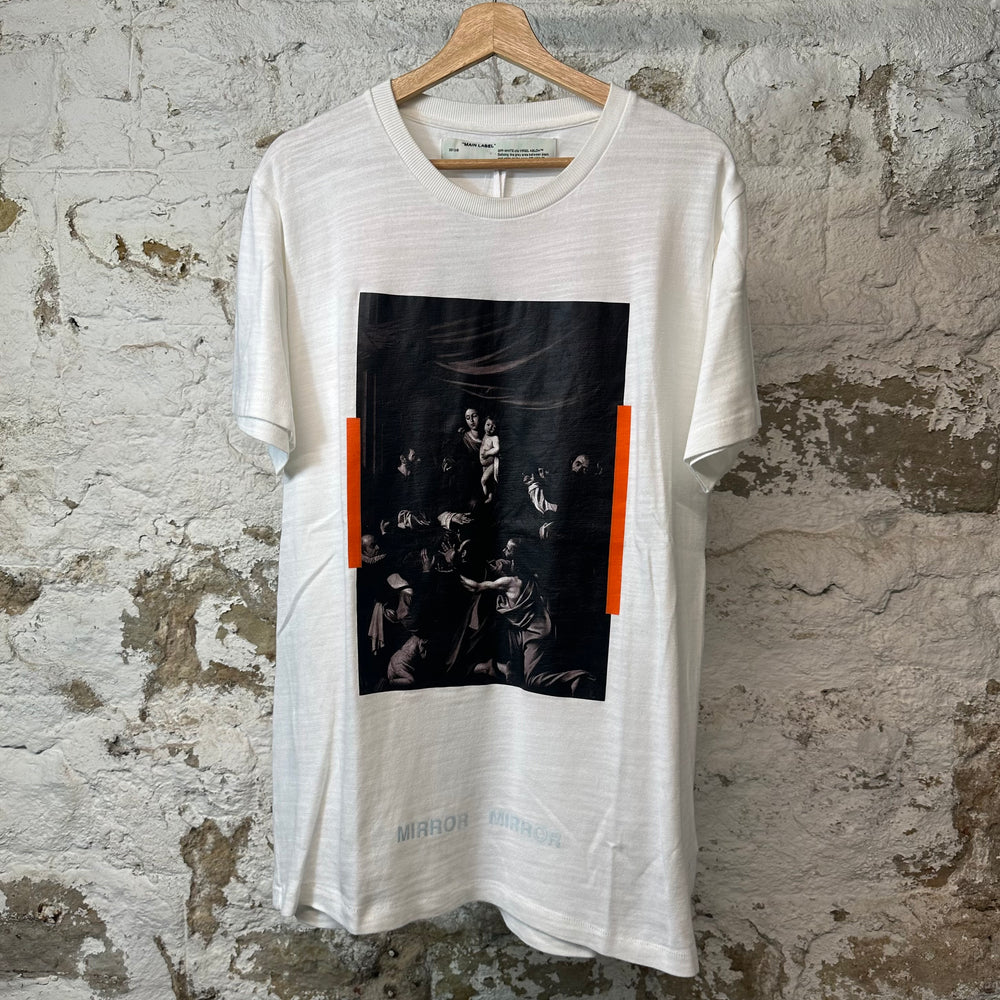 Off-White Orange Caravaggio T-shirt White Sz L