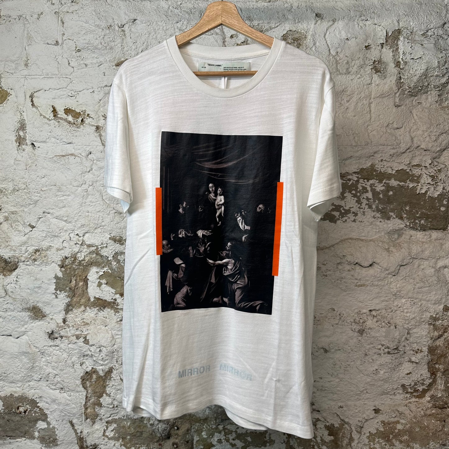 Off-White Orange Caravaggio T-shirt White Sz L