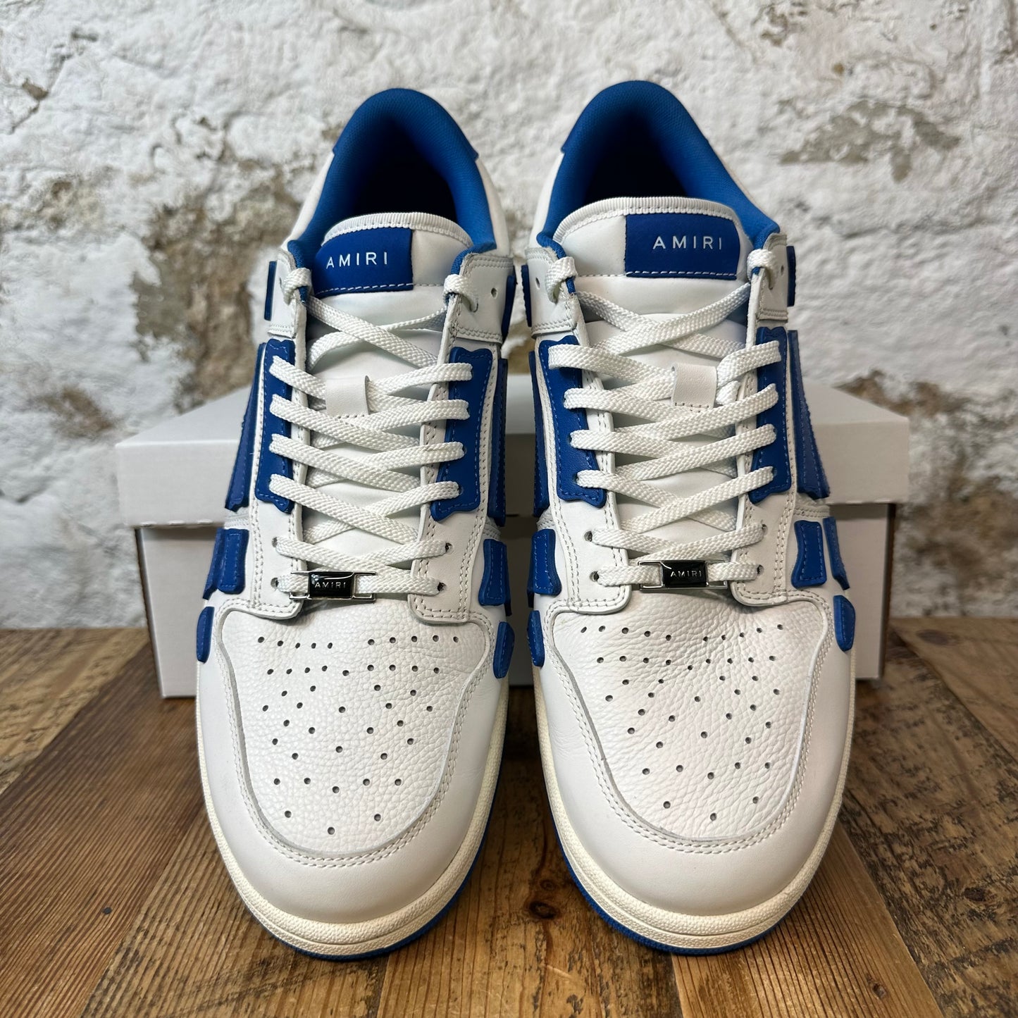 Amiri Blue Skeleton White Sneaker Sz 15 (48) No Box