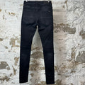 Amiri MX1 Green Suede Black Denim Jeans Sz 29