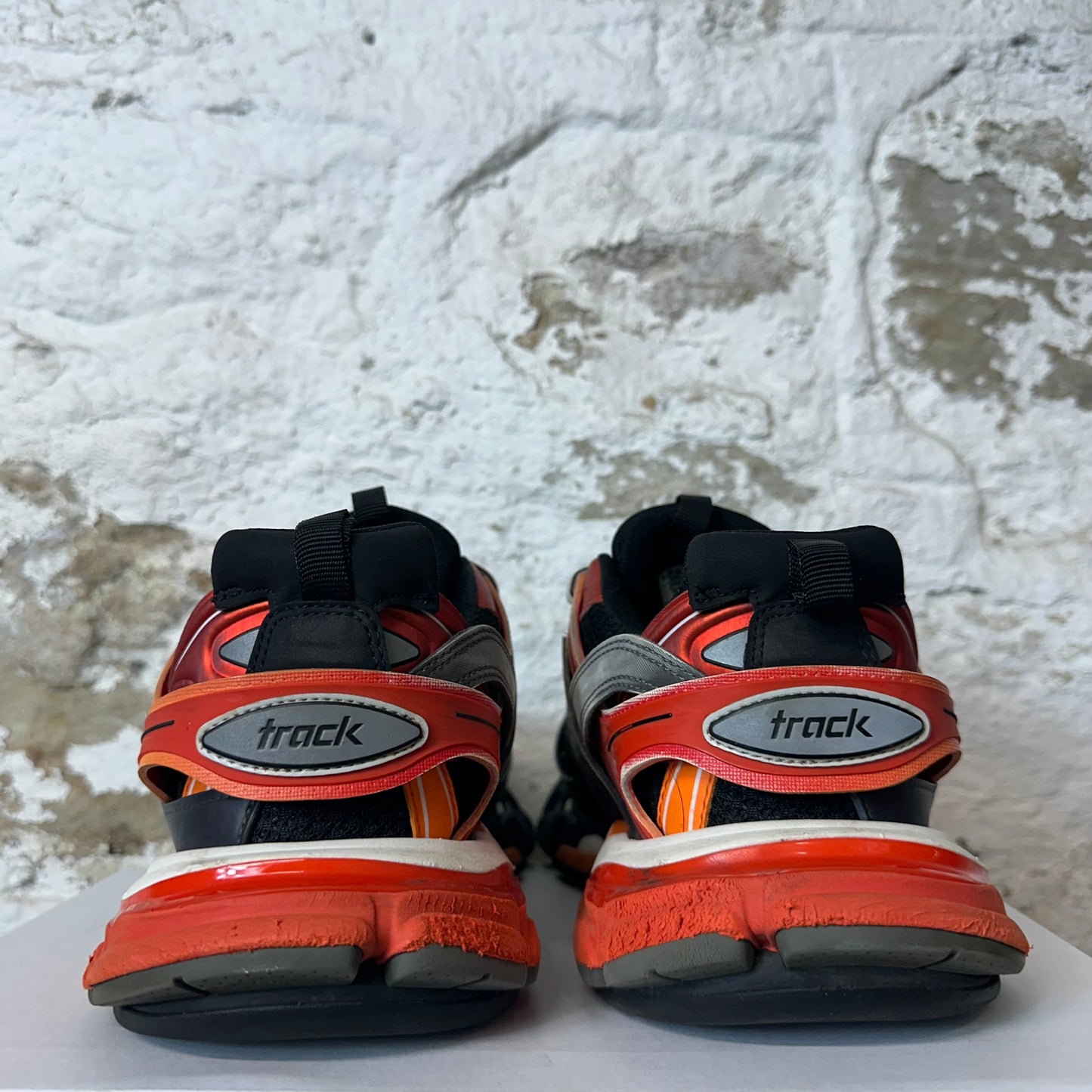 Balenciaga Track Black Orange Red Sneaker Sz 10 (43)