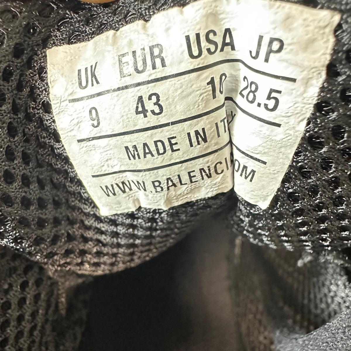 Balenciaga Phantom Black White Sneaker Sz 10 (43)