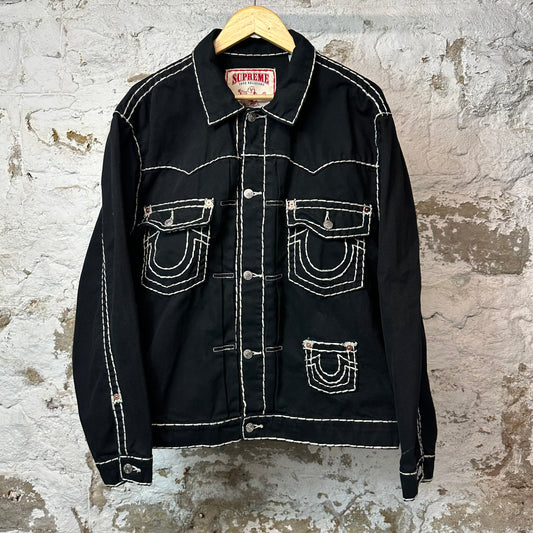Supreme True Religion Denim Jacket Black Sz XL