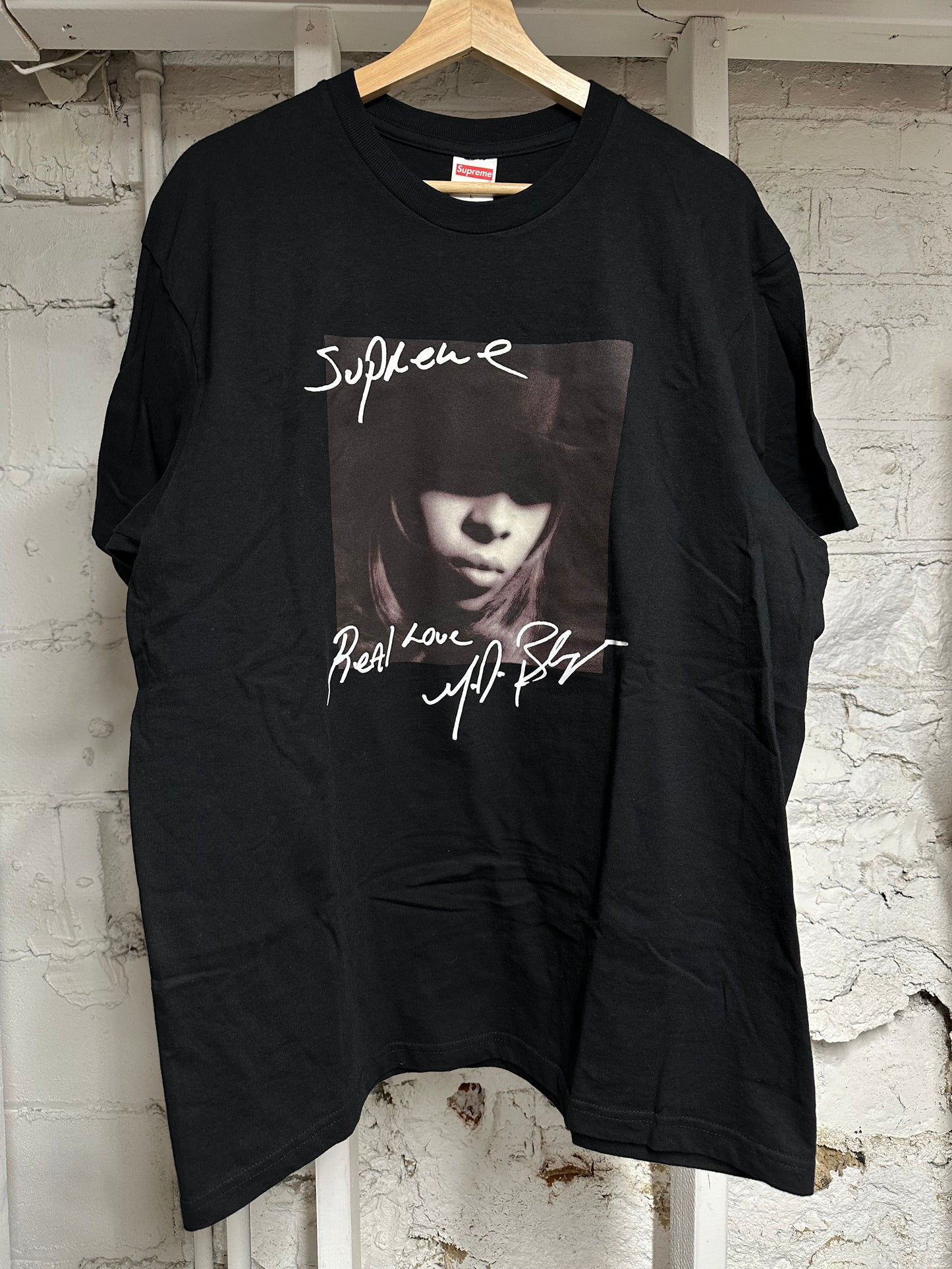 Supreme Mary J Blige Black T-Shirt Sz L