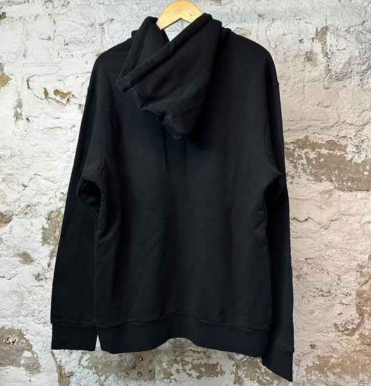 Palm Angels Blue Spray NY Hoodie Black Sz L