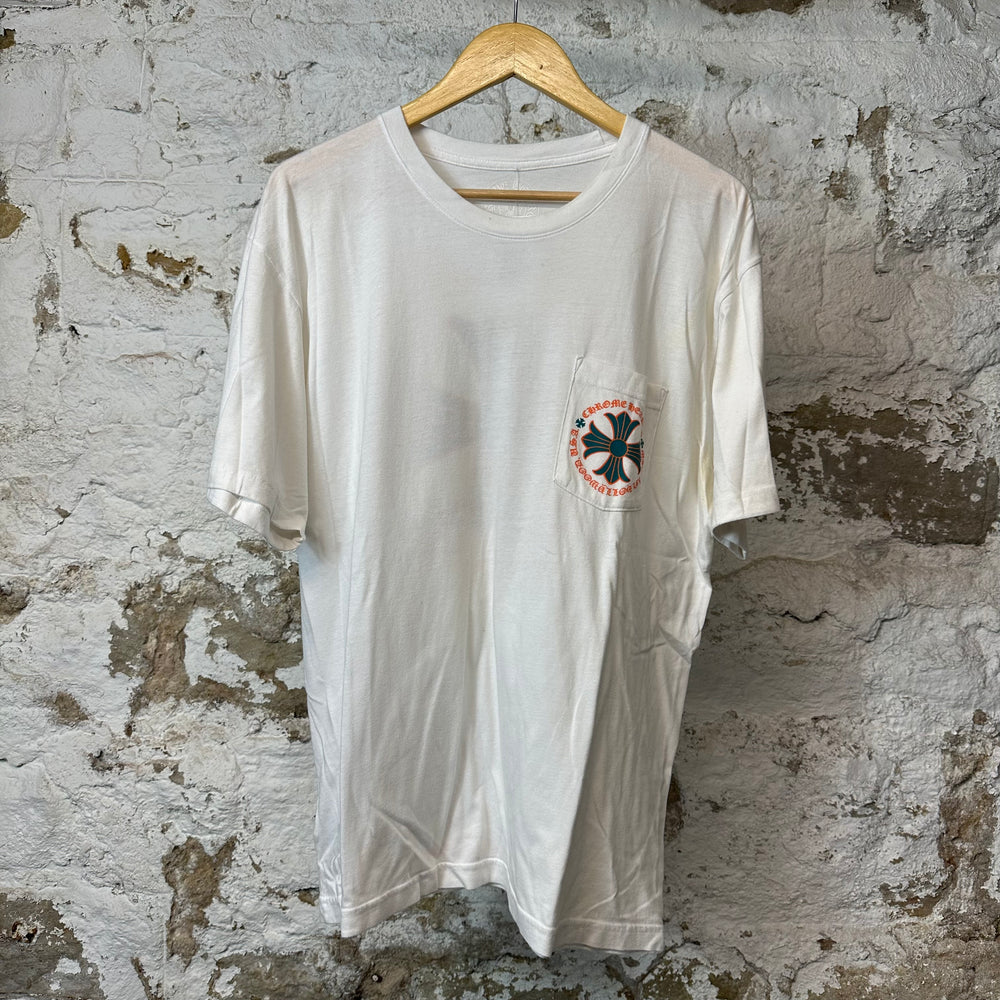 Chrome Hearts Miami Art Basel T-shirt White Sz XL (Stains)