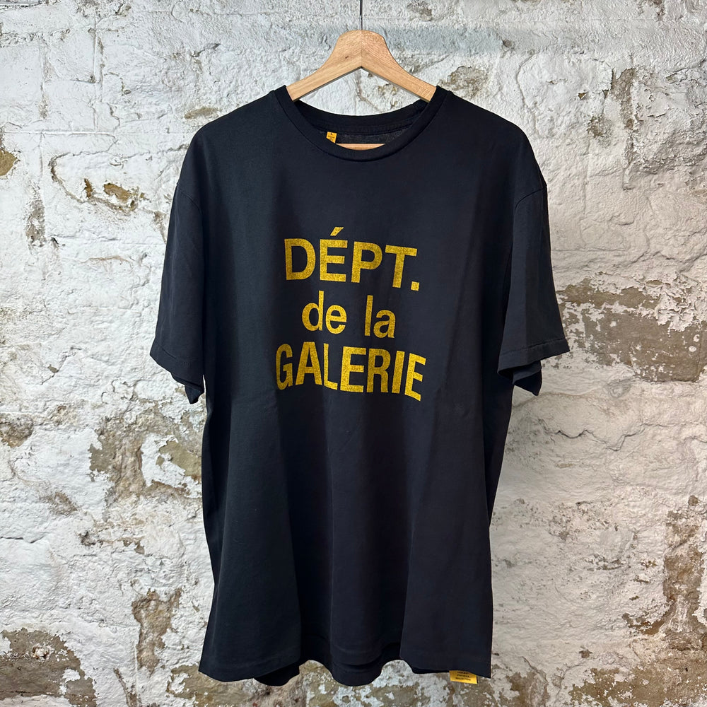 Gallery Dept Yellow Spell T-shirt Black Sz L