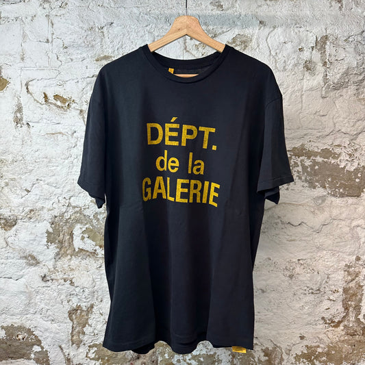 Gallery Dept Yellow Spell T-shirt Black Sz L