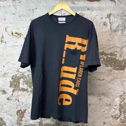 Rhude Yellow Mclaren T-Shirt Black Sz S