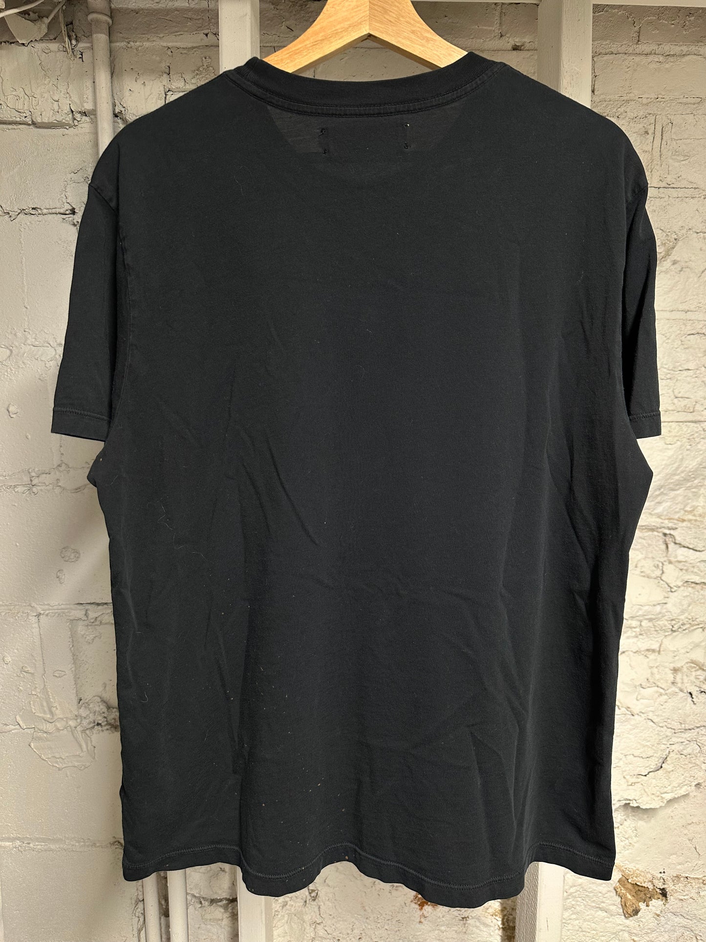 Amiri White Spellout Black T-Shirt Sz S