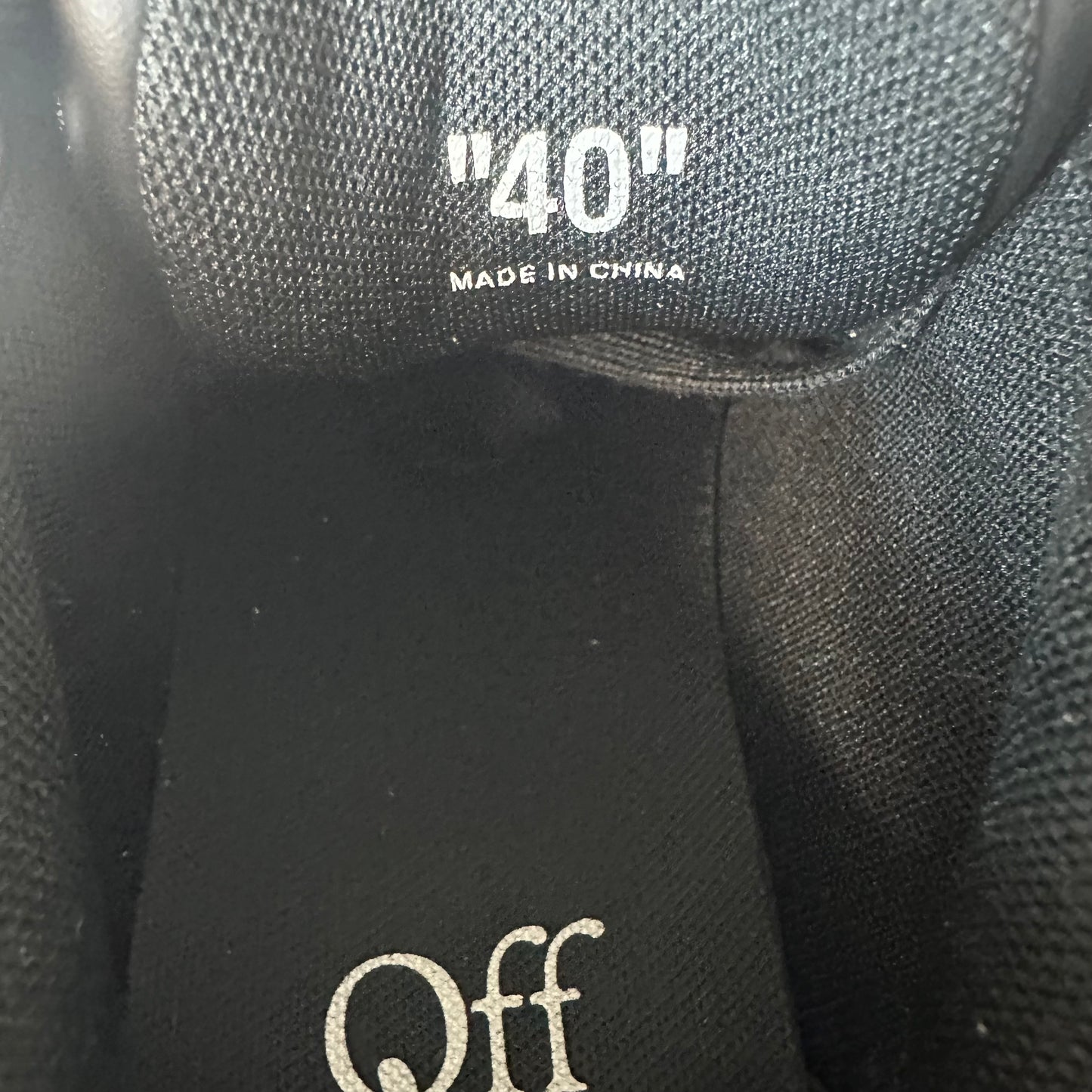 Off-White Out Of Office White Black Sneaker Sz 7 (40)