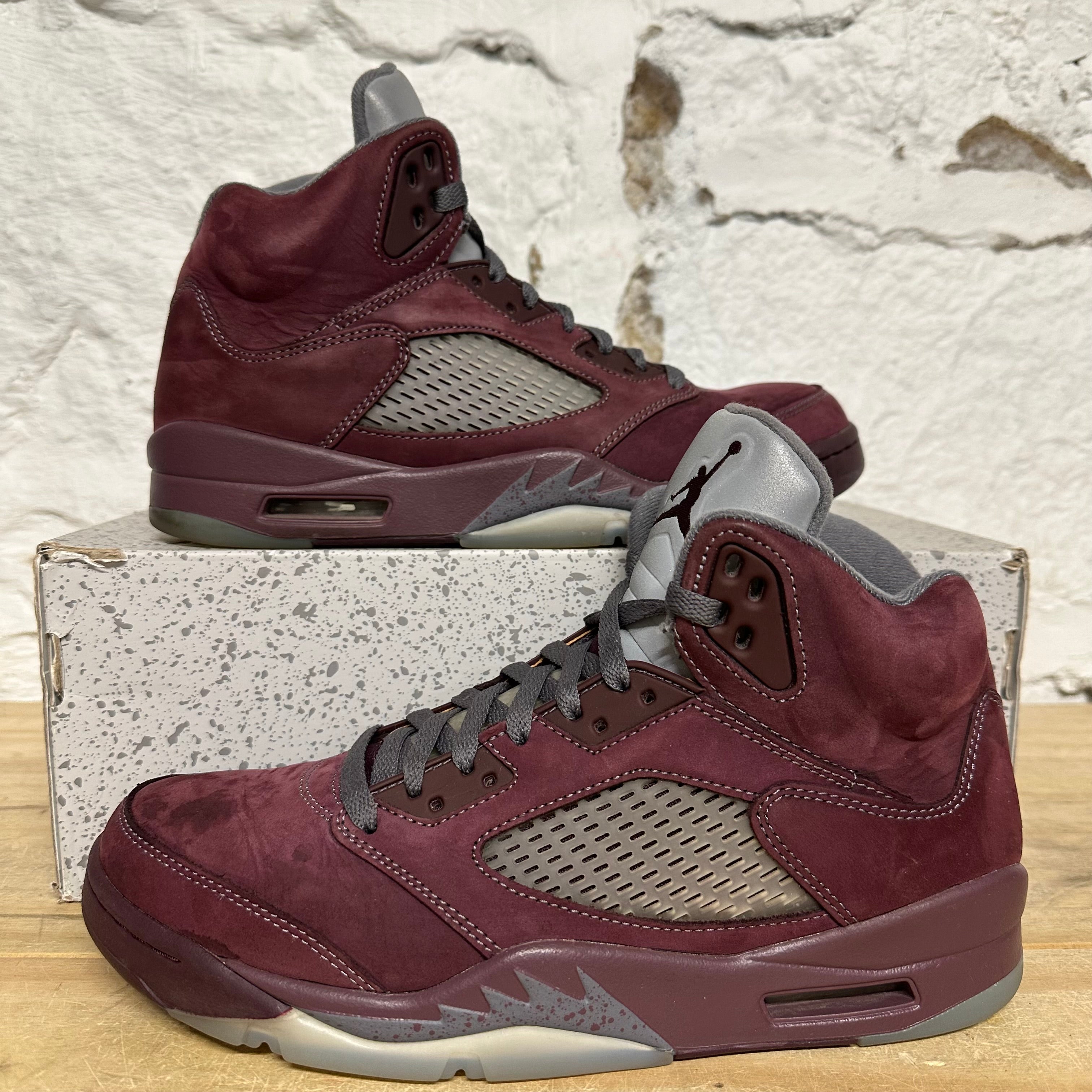 Air Jordan 5 Burgundy Sz 9.5