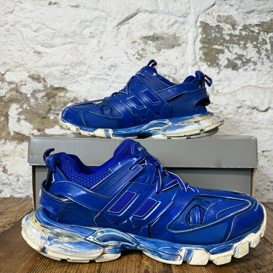 Balenciaga Track Runner Blue Dyed White Sneaker Sz 12 (45)