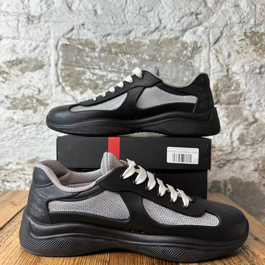 Prada Americas Cup Black Rubber Sneaker Sz 10 (43)