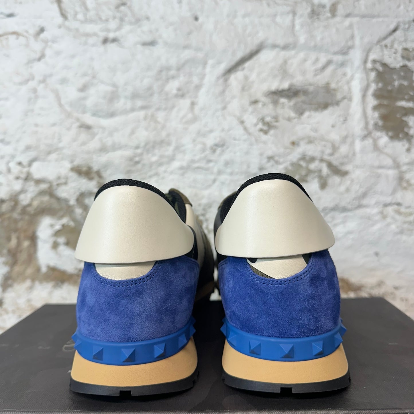 Valentino Green Camo Blue Rock Runner Sneaker Sz 13 (46) DS