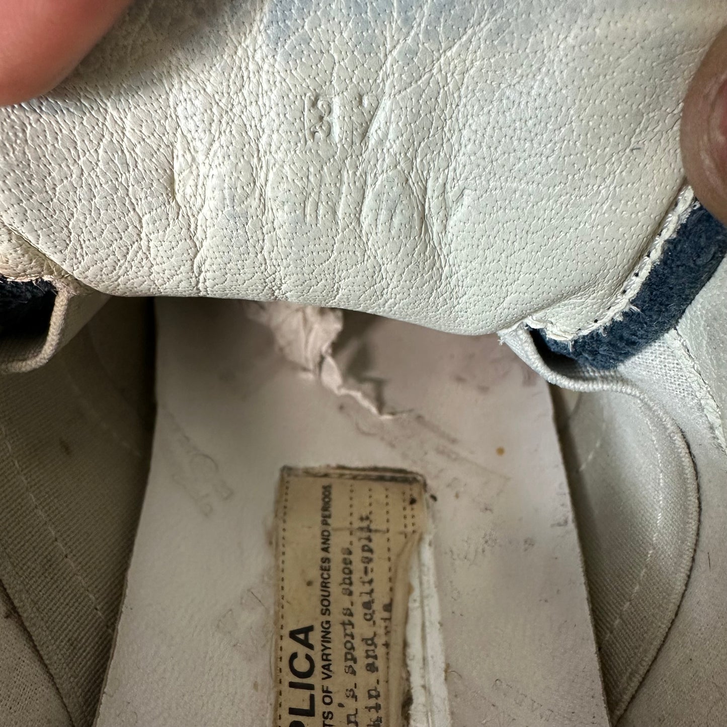 Maison Margiela Replica Navy Sneaker Sz 5 (37)