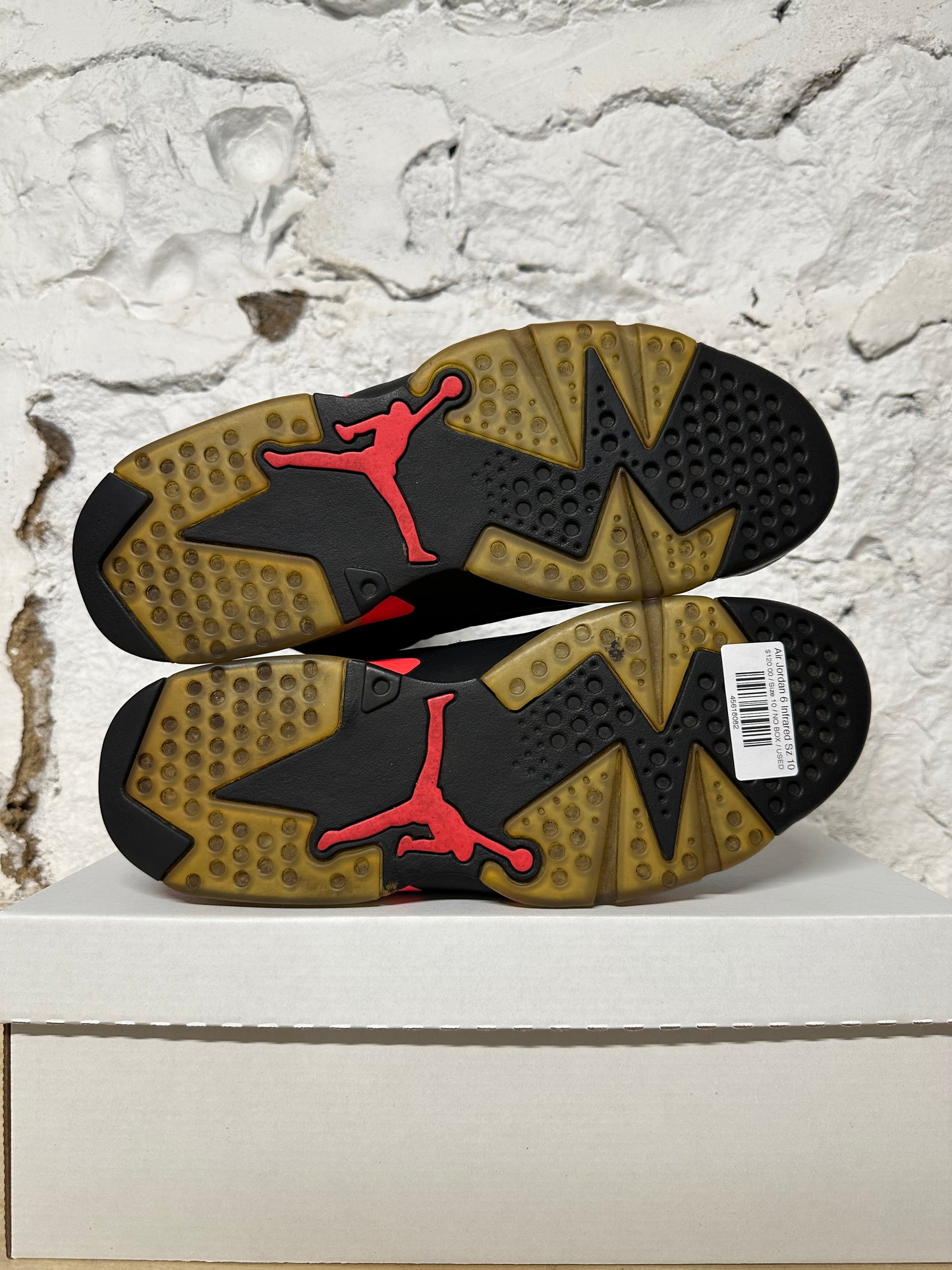 Air Jordan 6 Infrared Black Sz 10