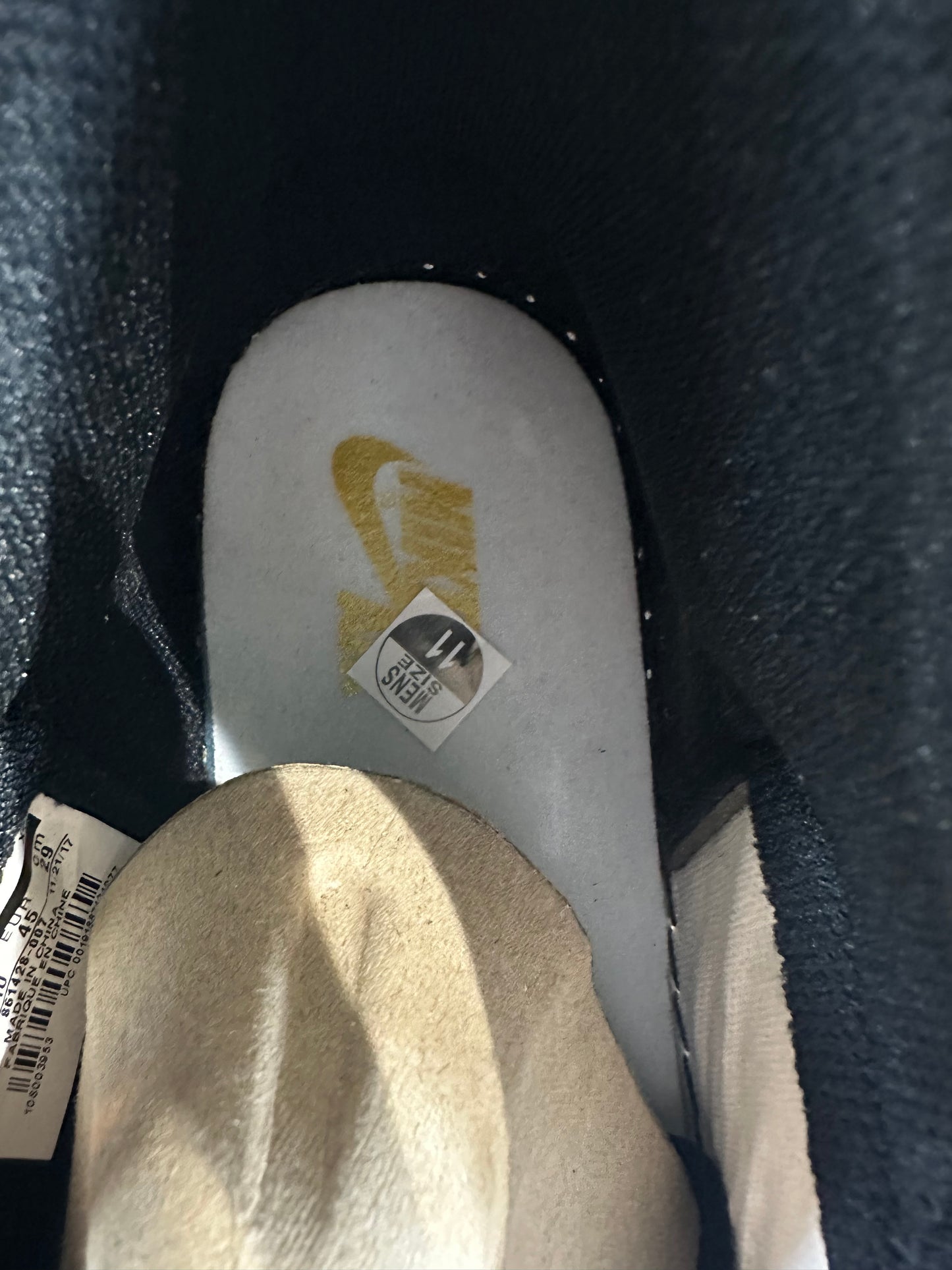 Air Jordan 1 High Patent Gold Toe Sz 11 DS