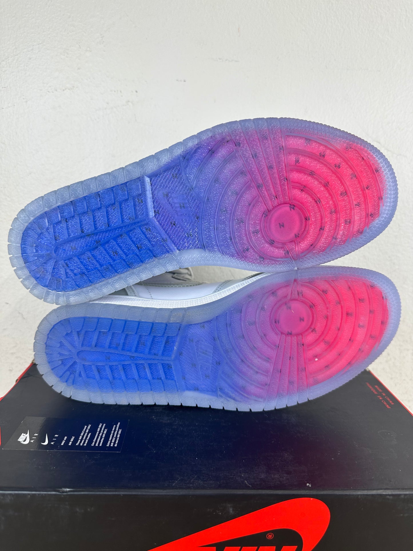 Air Jordan 1 High Zoom White Racer Blue Sz 8