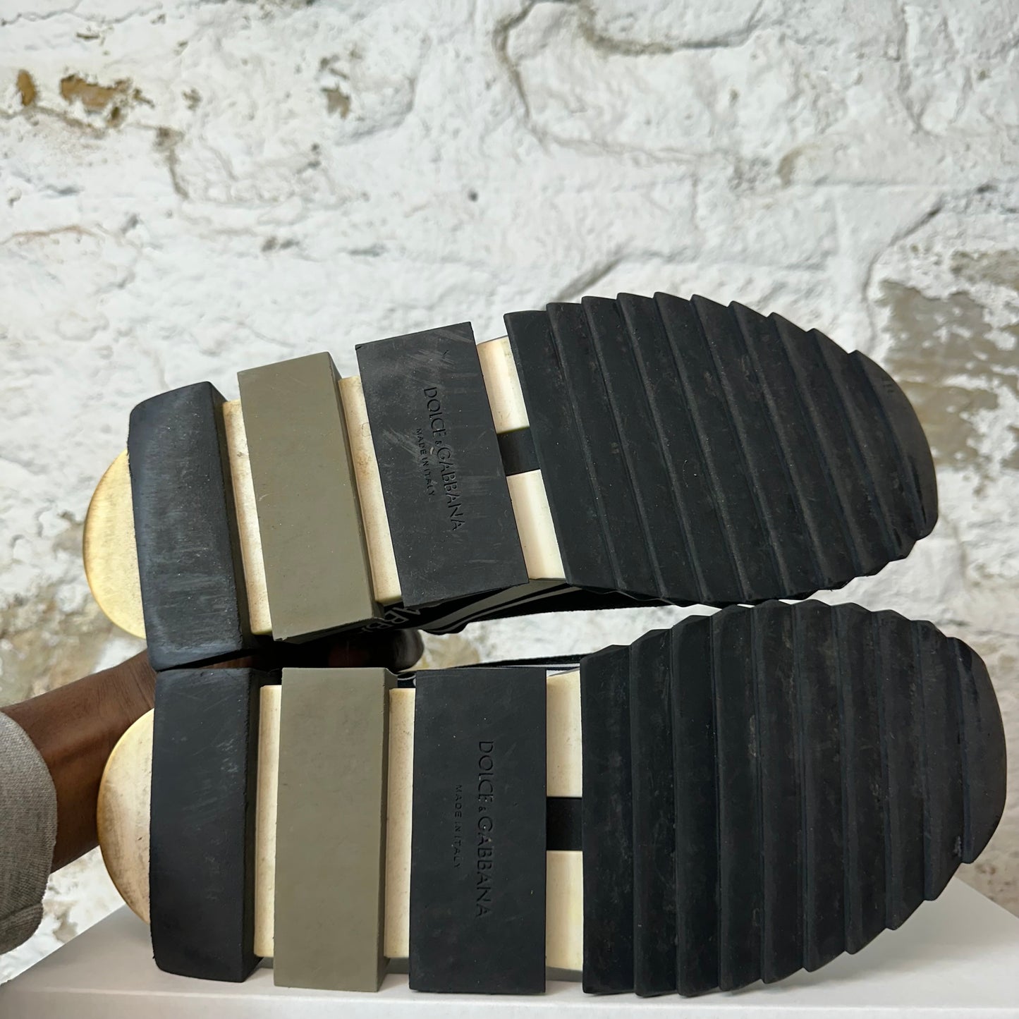Dolce Gabbana Sorrento Black White Sneaker Sz 11 (44)