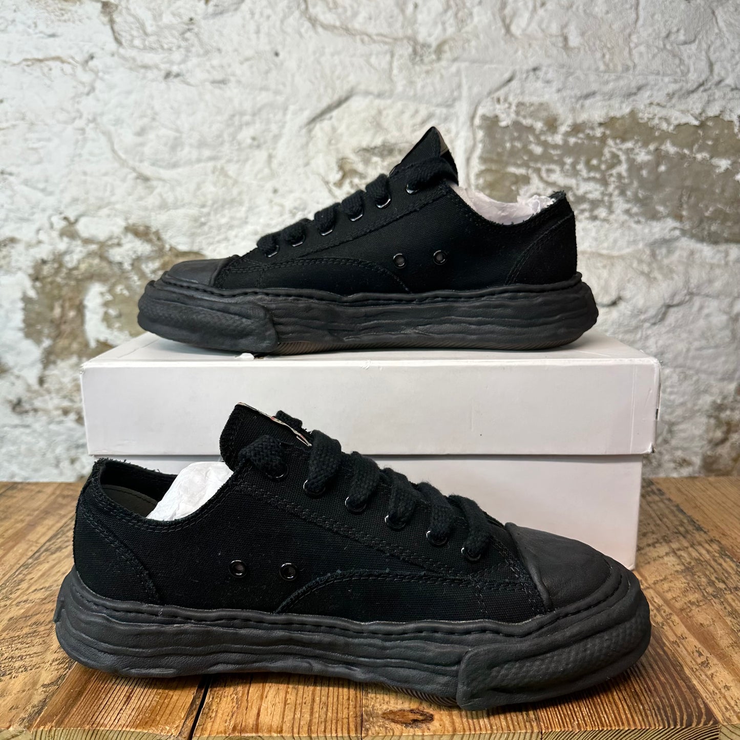 Maison Mihara Peterson 23 Triple Black Sneaker Sz 11 (44) DS