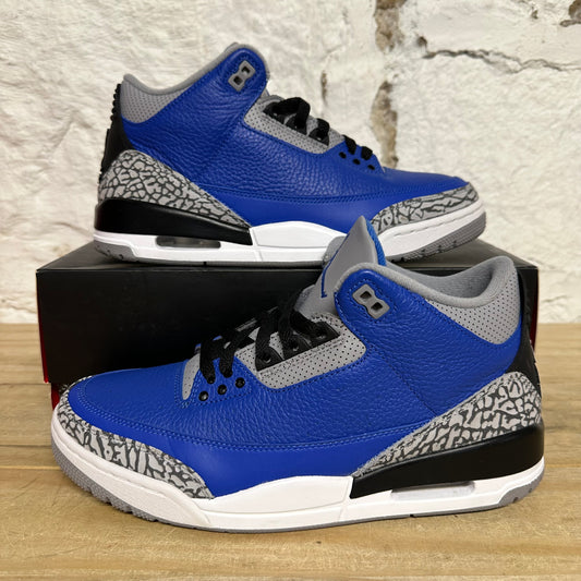 Air Jordan 3 Varsity Royal Cement Sz 10