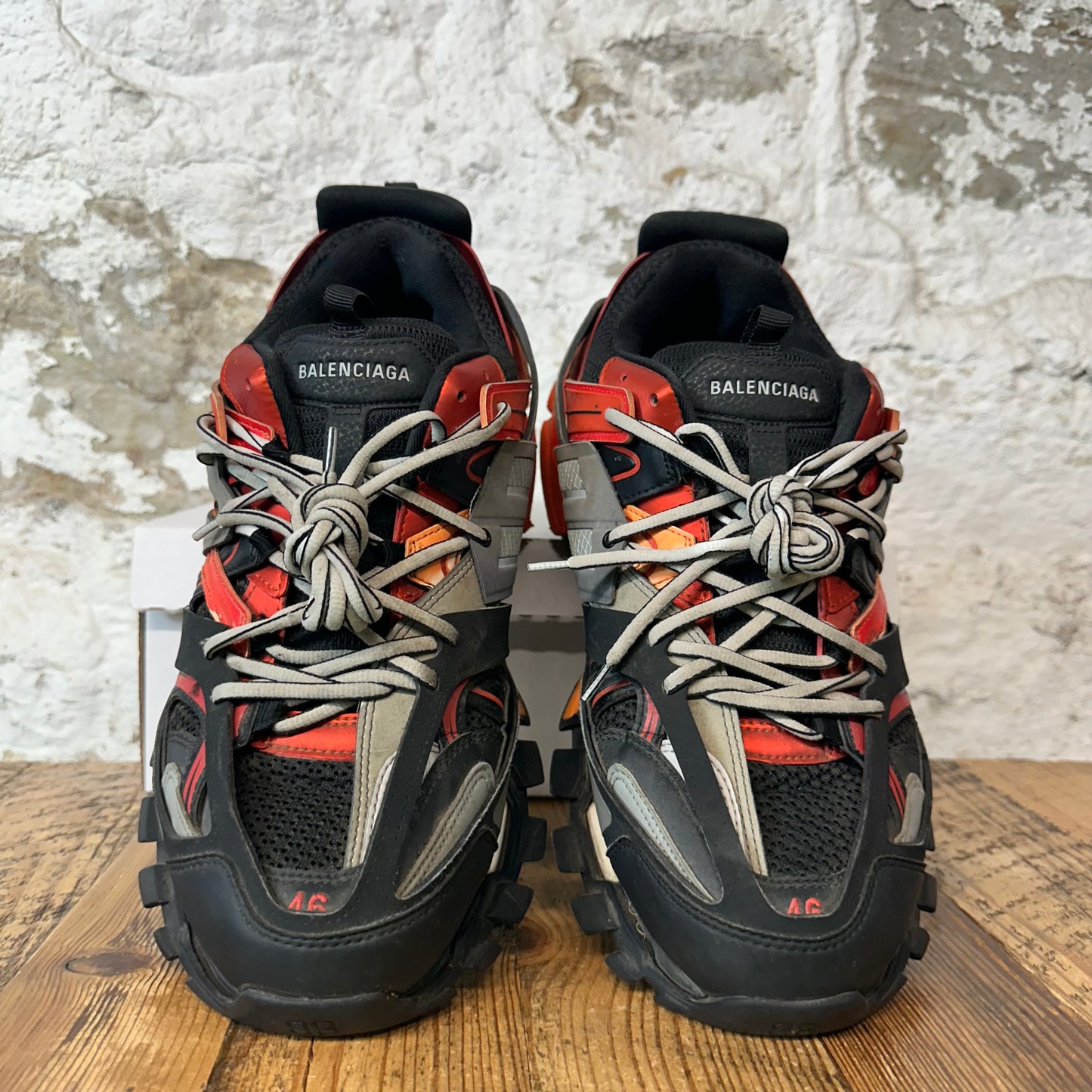 Balenciaga Track Runner Orange Black Grey Sneaker Sz 13 (46)