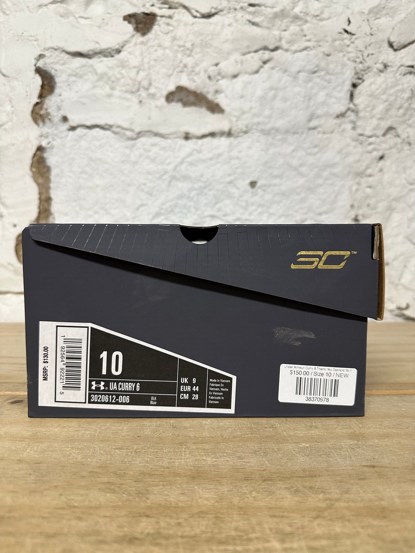 Under Armour Curry 6 Thank You Oakland Sz 10 DS