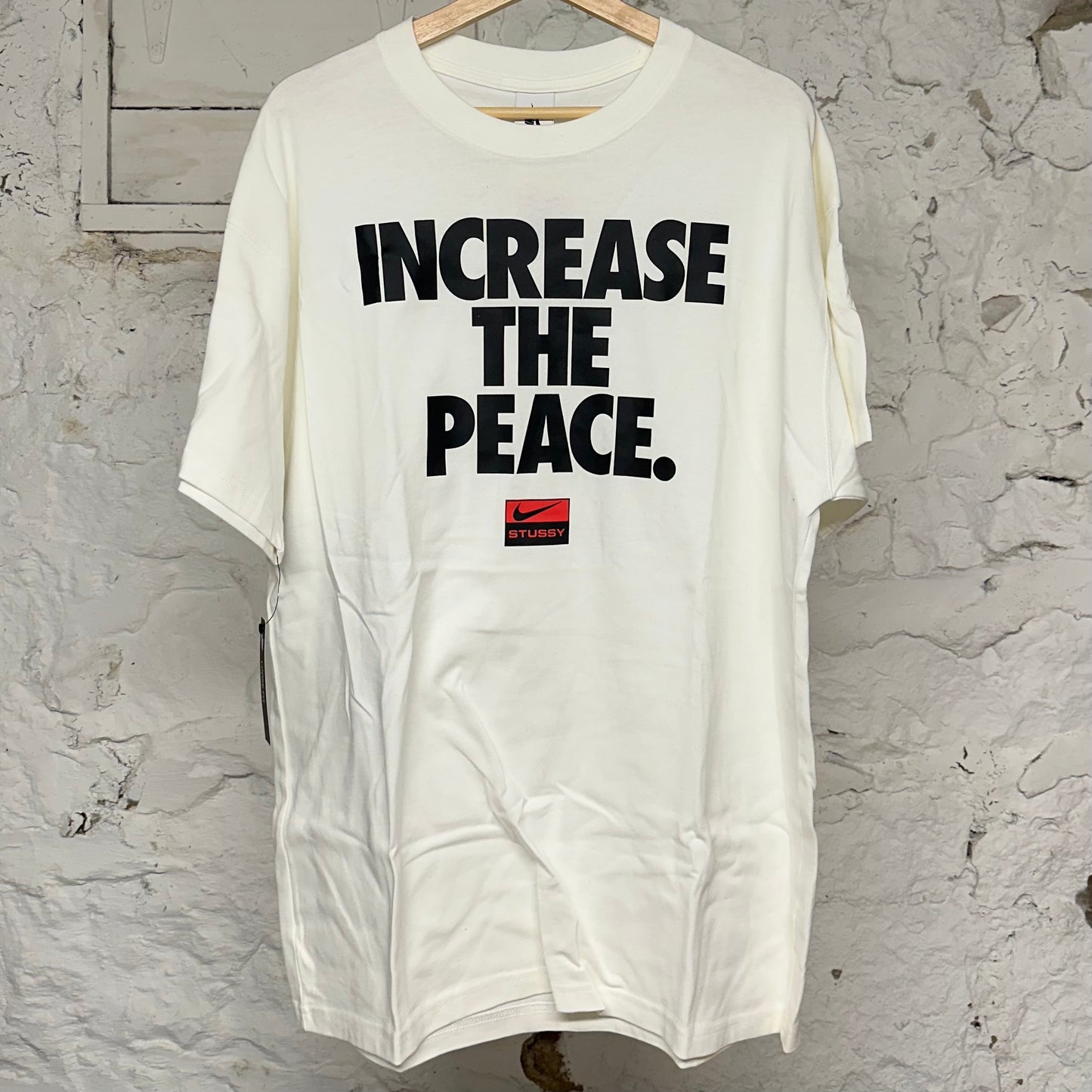 Nike Stussy Increase The Peace T-Shirt Sz L DS