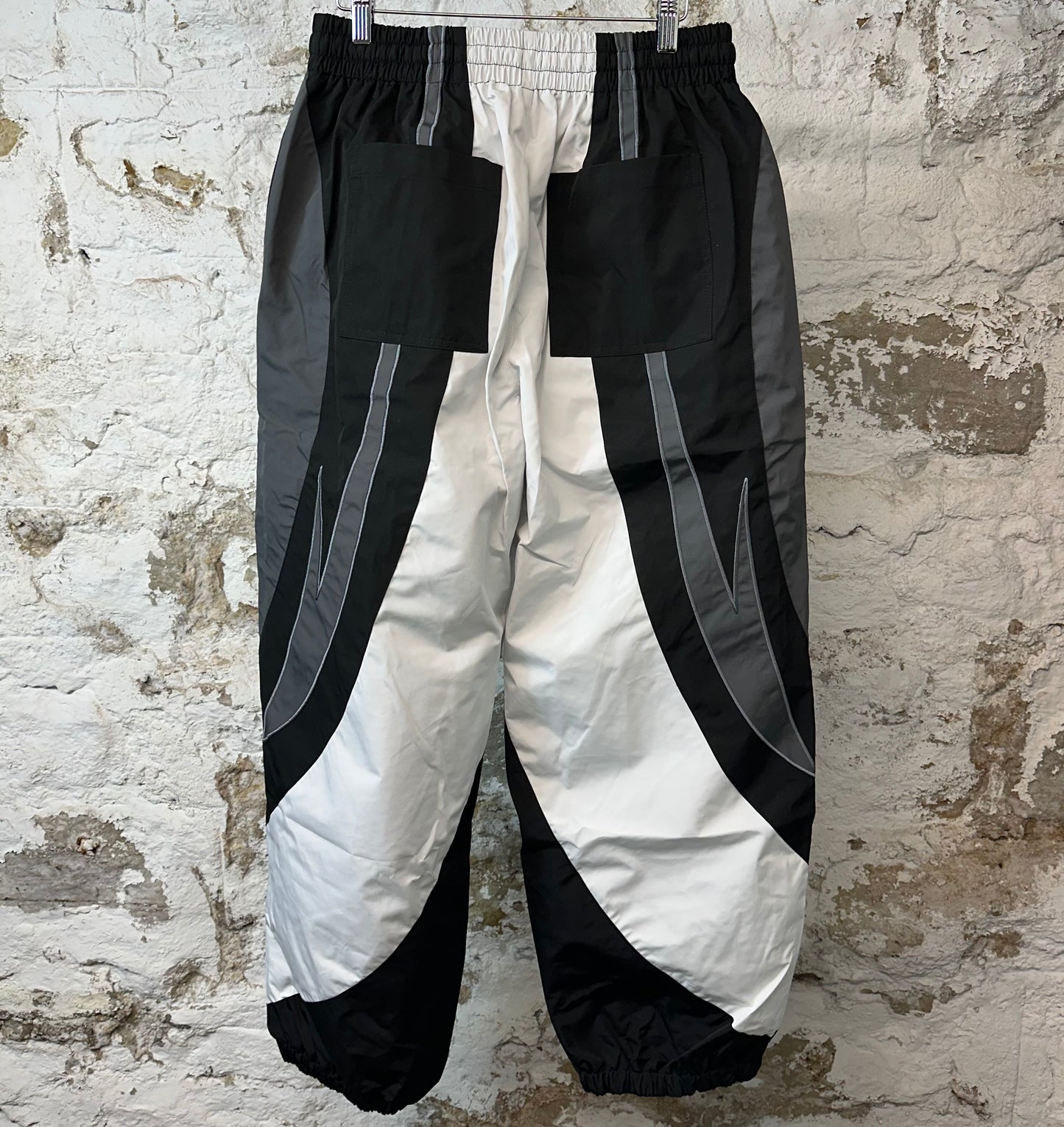 Vale Black Gray White Track Pants