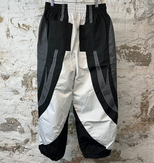 Vale Black Gray White Track Pants