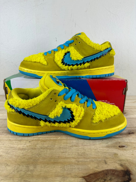 Nike SB Dunk Low Grateful Dead Bears Opti Yellow Sz 8