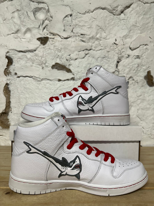 Nike SB Dunk High Oski Great White Shark Sz 12 DS
