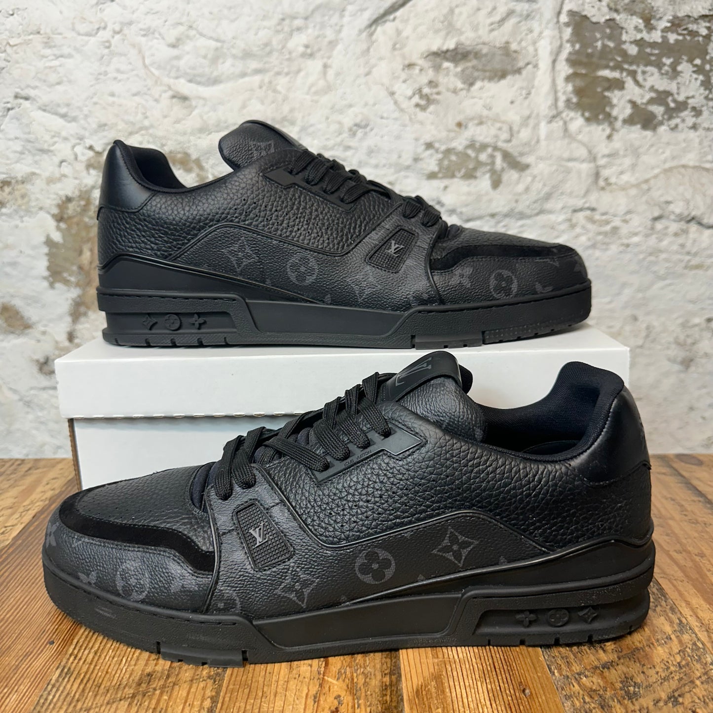 Louis Vuitton Damier Graphite Trainer Sz 15.5 (14LV) No Box