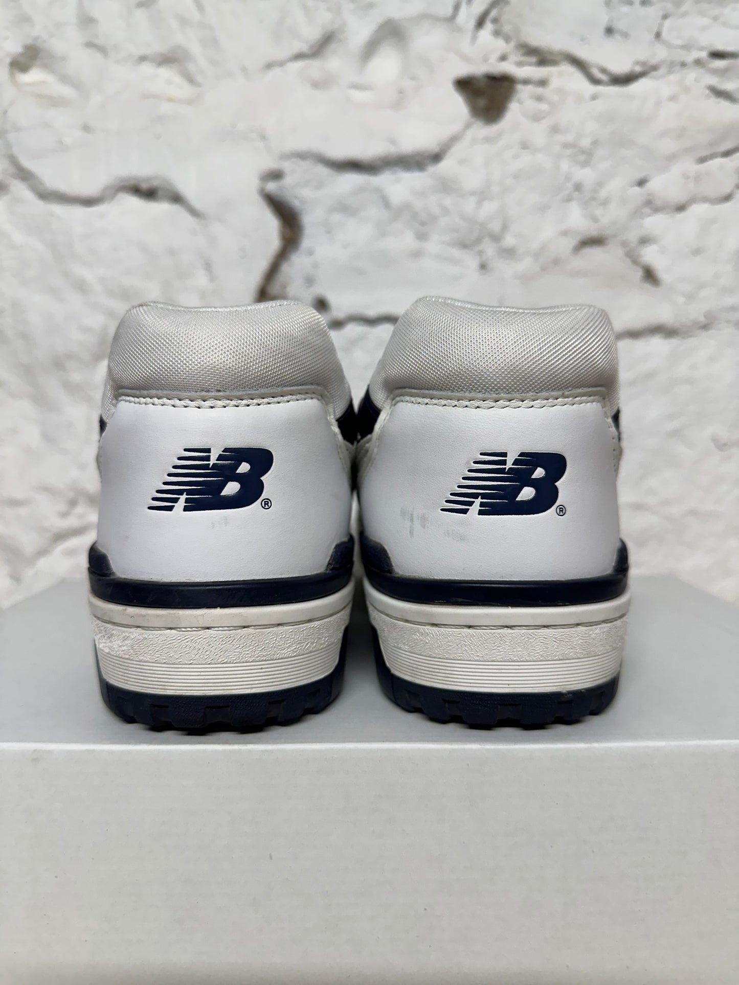 New Balance 550 White Navy Sz 14