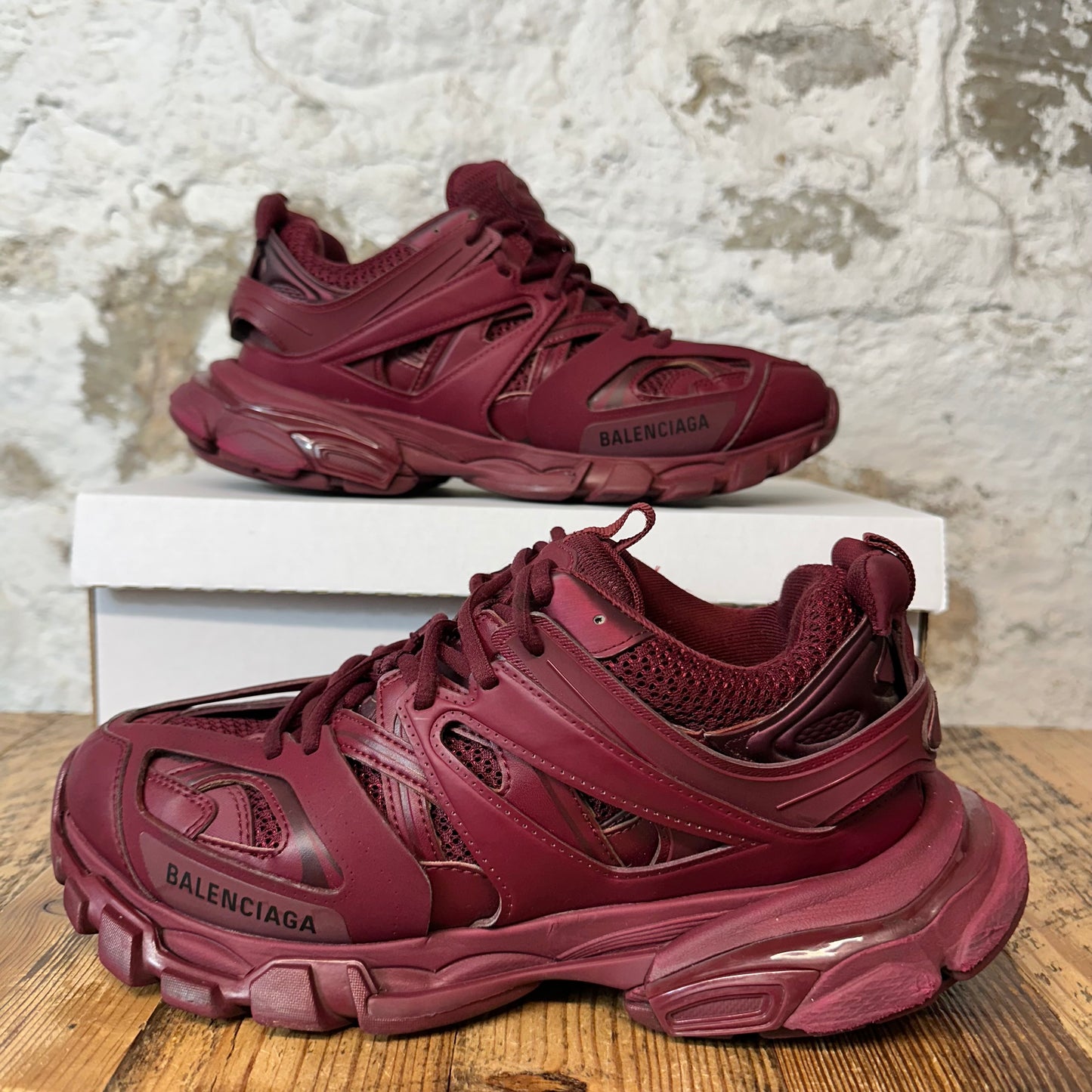 Balenciaga Track Runner Maroon Sneaker Sz 8 (41)