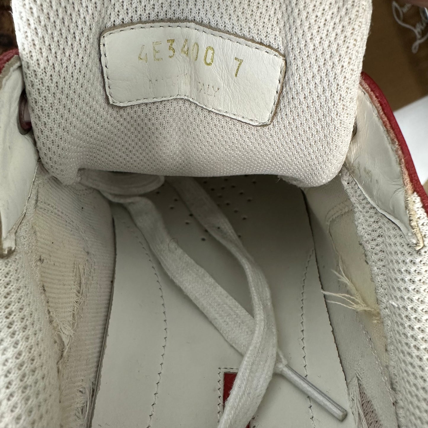 Prada Americas Cup Red Patent Grey White Sneaker Sz 7