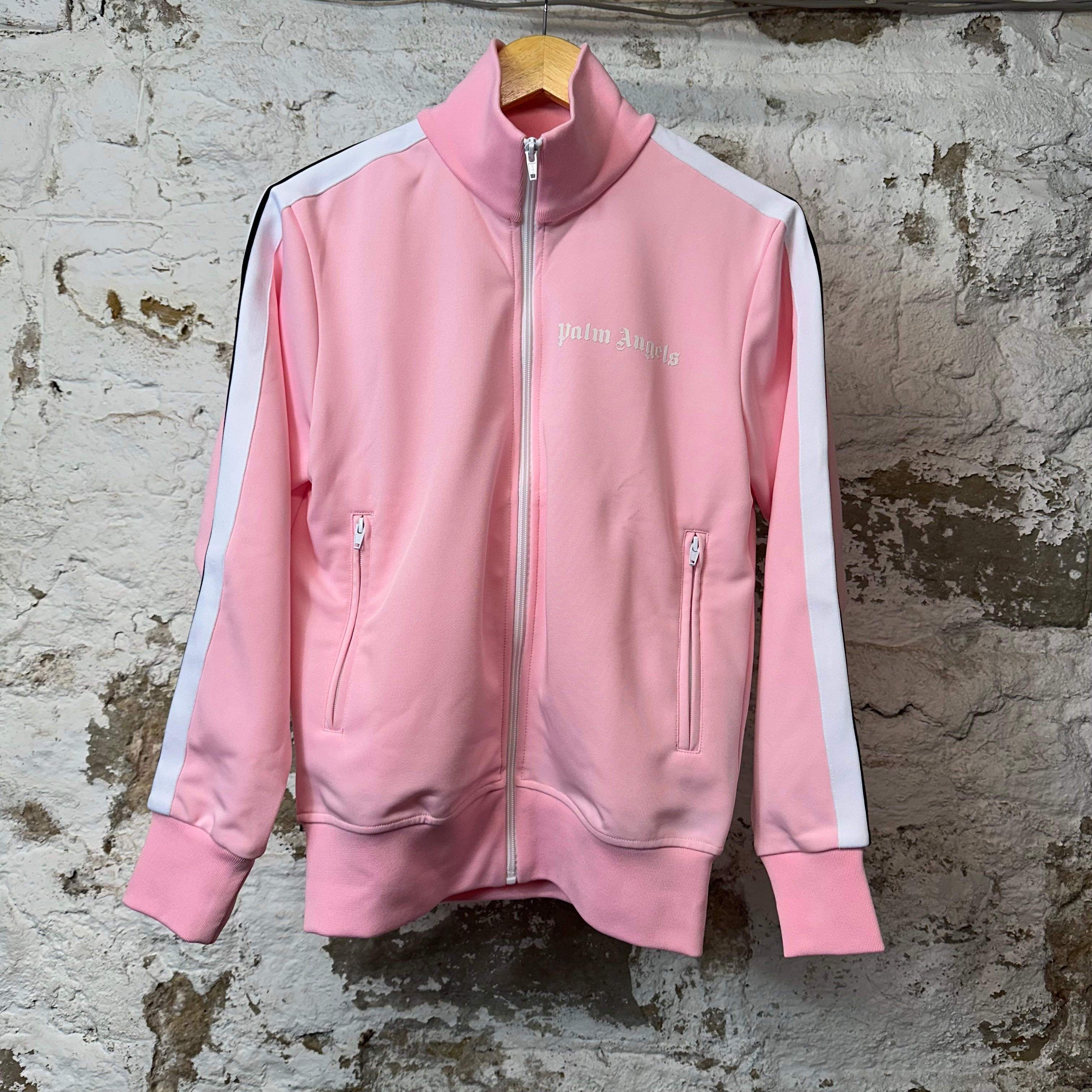 Palm Angels Pink White Track Jacket Sz S