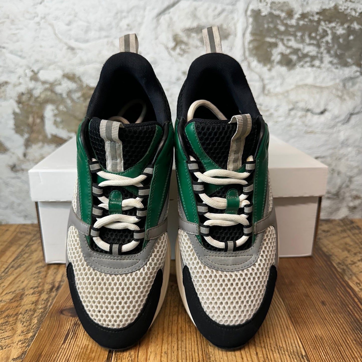 Dior B22 Green White Black Sneaker Sz 7 (40)