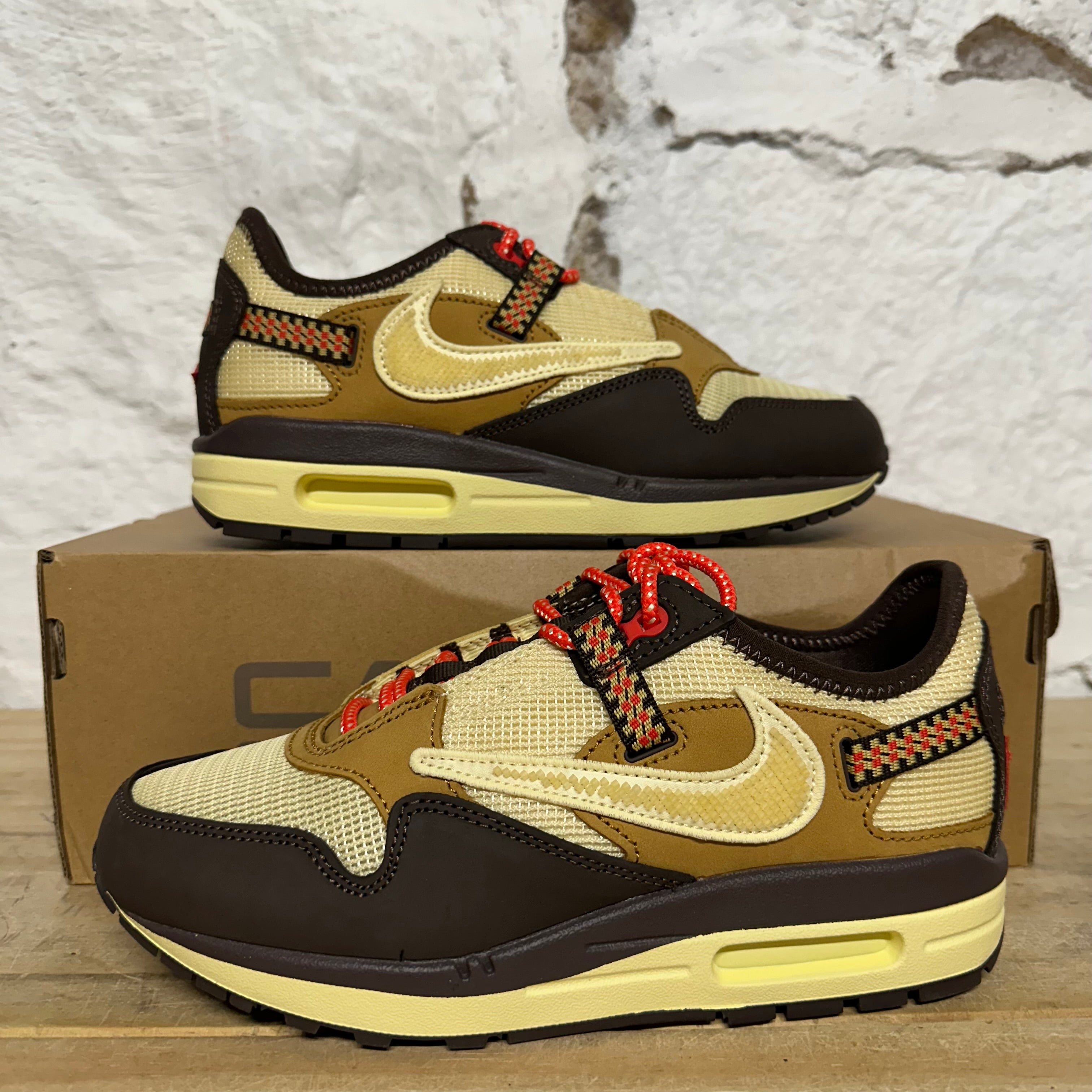 Nike Air Max 1 Cactus Jack Baroque Brown Sz 5.5 DS