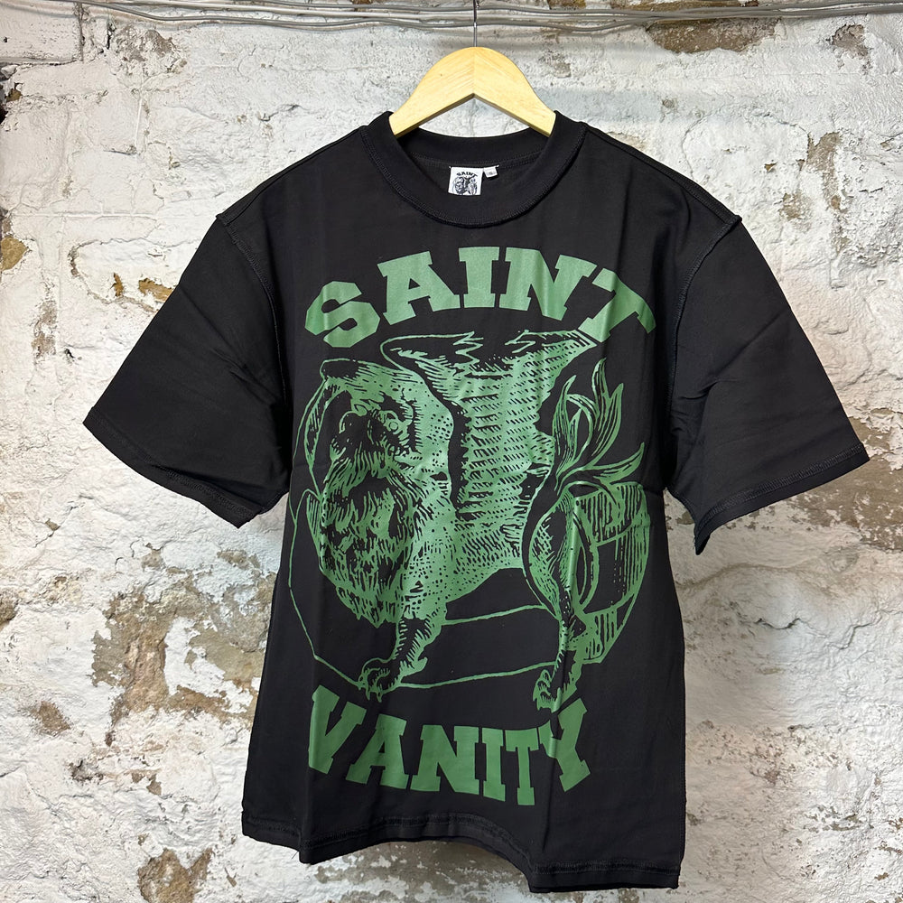 Saint Vanity Green Griffin Black T-shirt